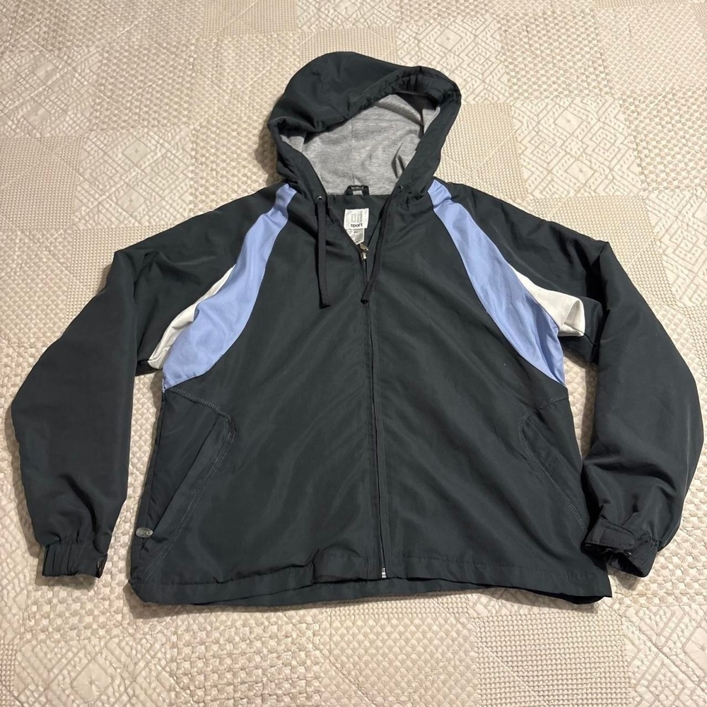 Y2K AFi Periwinke & Grey athletic jacket